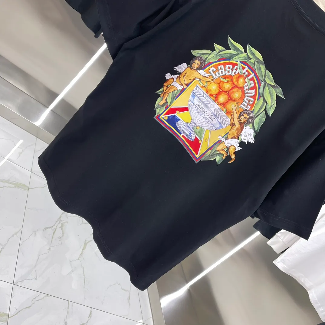 Casablanca Classic Series T ， ， 。 ， Classic ， In Stock ！ ：White Black Size：S M L XL XXL